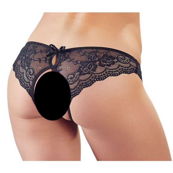 Cottelli - pitsist paeltega avatud naiste aluspüksid (must) - M