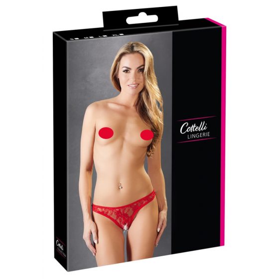 Cottelli - Pitsist seksikas stringid (punane)