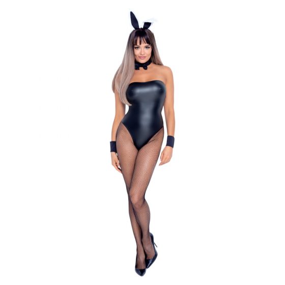 Cottelli Bunny - läikiv, seksikas jänkutüdrukute kostüüm (5-osaline)