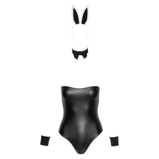 Cottelli Bunny - läikiv, seksikas jänkutüdrukute kostüüm (5-osaline) - L