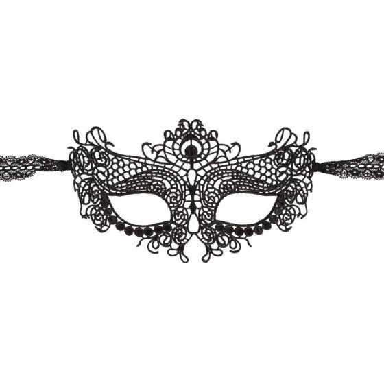 Cottelli - Tikitud pitsiline mask (must)