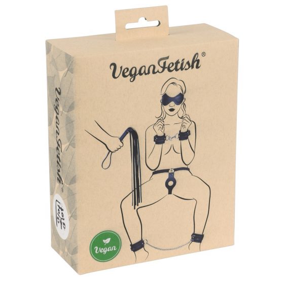 Vegan Fetish - sidumiskomplekt (7-osaline) - must