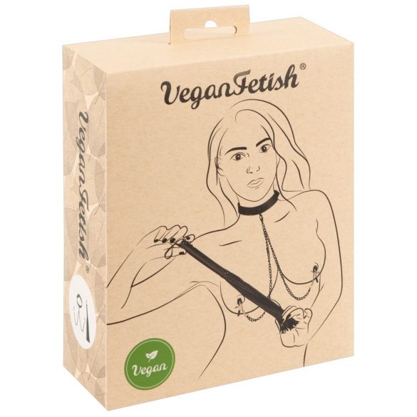 Vegan Fetish - distsipliinikomplekt (must) - 3-osaline 