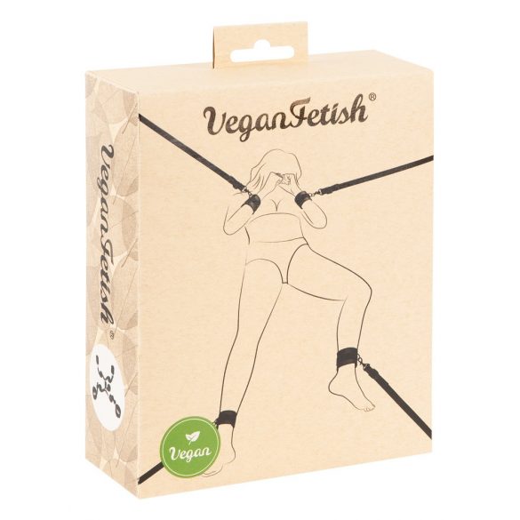 Vegan Fetish - voodilinakinnituskomplekt (must) 