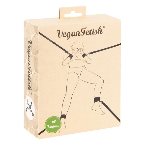 Vegan Fetish - voodilinade komplekt (must)