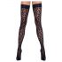 Cottelli Legwear - leopardi mustriga reieluuk (must)