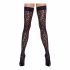 Cottelli Legwear - leopardimustriga reite sukk (must)  - 3