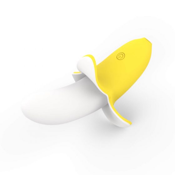 Üksildane - laetav, veekindel, banaanivibraator (kollane-valge)