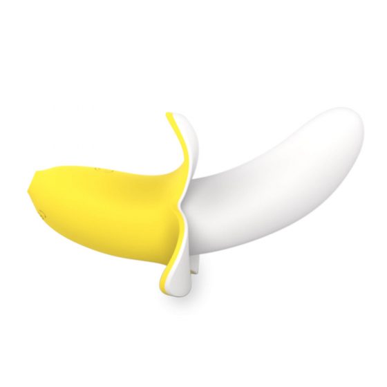 Üksildane - laetav, veekindel, banaanivibraator (kollane-valge)