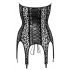 Noir - leopardimustriga sukahoidjaga top (must) - M