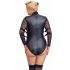 Cottelli Bondage Plus Size - pitsvarrukatega body (must) 