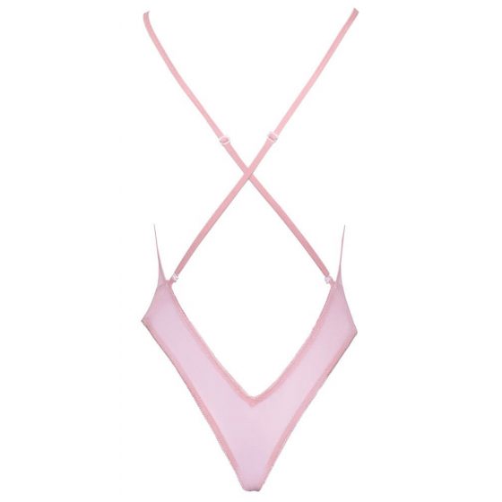 Suudeldav - roosiline tikitud body (roosa)