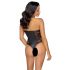 Cottelli Party - lillemustriga body (must)  - M