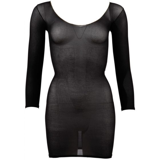 NO:XQSE - Pikkade varrukatega, läbipaistev kleit - must (S-L)