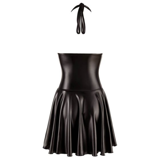 Noir - volangidega kleit, läbipaistva rinnaosaga ja kaelapaelaga (must) - M