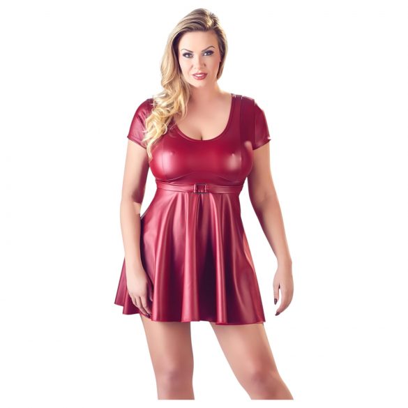 Cottelli Plus Size - A-lõikeline minikleit (bordoo)