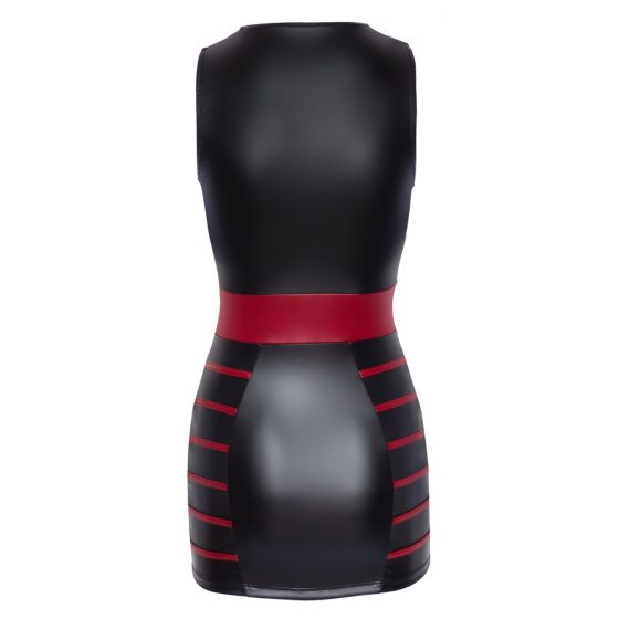 Cottelli Party - triibuline, kehasse kleit (must-punane)