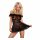 Obsessive Flores - volangidega lilleline babydoll stringidega (must)  - L/XL