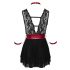 Cottelli Bondage - kaelusega pitsist babydoll (must) - XL