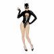 Black Velvet - pikade varrukatega Batwoman body (must)
  - M