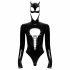 Black Velvet - pikade varrukatega Batwoman body (must)
  - M