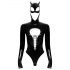 Must Samet - pikkade varrukatega Batwoman body (must) - M