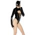 Black Velvet - pikade varrukatega Batwoman body (must)
  - M