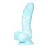 OgazR Meremadu - iminappade ja soonega dildo - 17 cm (sinine-valge) 