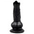 Animalorny - koera peenis dildo - 12cm (must)