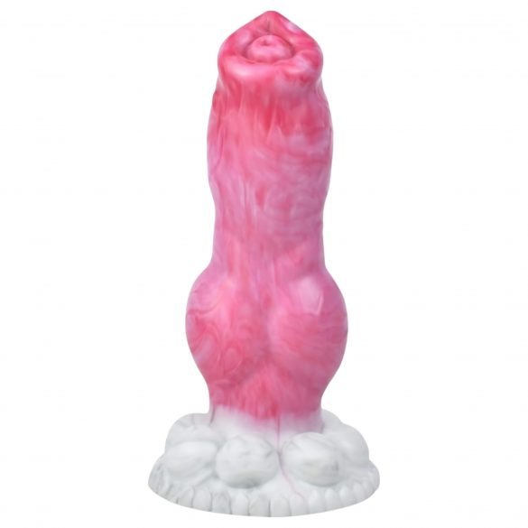 Animalorny Buldog - koera peenise dildos - 17cm (roosa) 