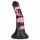 Väike Hobune - silikoonist hobu rakmete dildo - 18 cm (must-roosa)