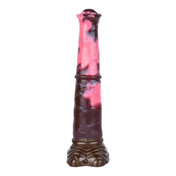 Paha Hobune - silikoonist hobusetööriist dildo - 24cm (pruun-roosa) 