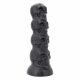 Toppedmonstrum - kolju dildo - 22 cm (must) 