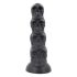 Toppedmonstrum - kolju dildo - 22 cm (must) 