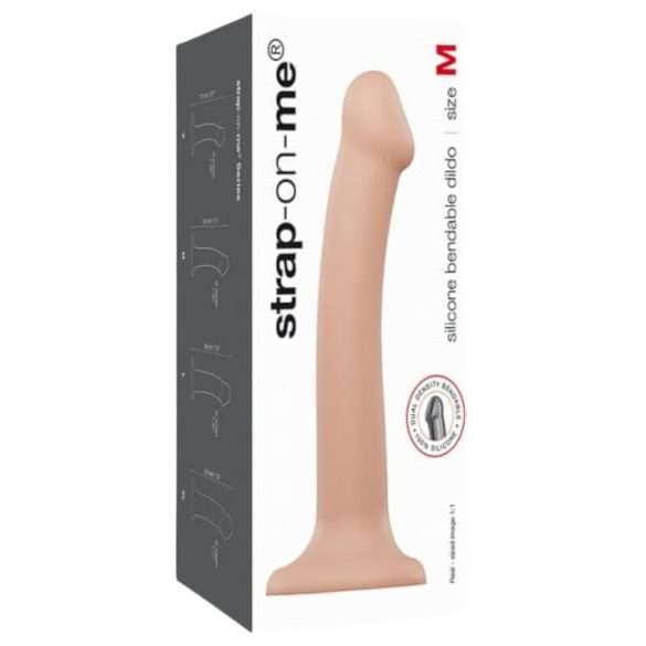 Strap-on-me M - kahekordne naturaalne dildo - keskmine (naturaalne) 