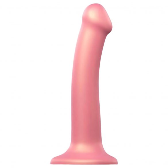 Strap-on-me Metallic Shine M - nahasõbralik dildo (metallikroosa) 