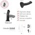 Strap-on-me Metallic Shine M - nahasõbralik dildo (metallik roosa)