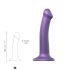 Strap-on-me Metallic Shine M - nahasõbralik dildo (metall-lilla)