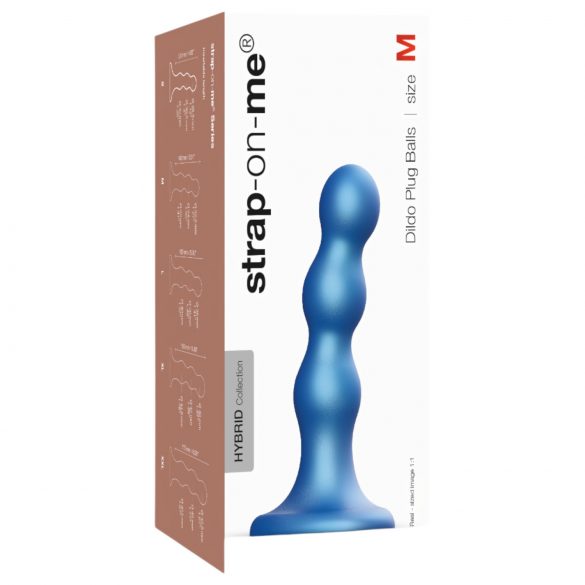 / Strap-on-me Balls M - munajas, tallaga dildo (sinine)