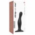 Strap-on-me Curvy S - laineline, alusega dildo (must) 