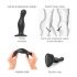 Strap-on-me Curvy M - laineline, jalaga dildo (must) 