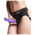 Strap-on-me Curvy S - laineline, alusega dildo (lilla)