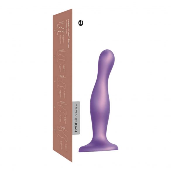 Strap-on-me Curvy M - laineline, jalaga dildo (lilla) 