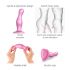 Strap-on-me Curvy S - laineline, alusega dildo (roosa) 