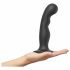 Strap-on-me P&G L - kaardus, taldaga dildo (must) 