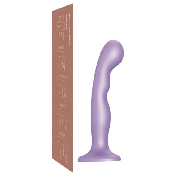 Strap-on-me P&G M - kaardus, alusega dildo (lilla) 