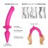 / Strap-on-me Swith Semi-Realistic S - 2in1 silikoon dildoga (roosa) 