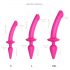 / Strap-on-me Swith Semi-Realistic S - 2in1 silikoonist dildo (roosa)