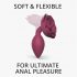 Love to Love Open Roses M - silikoonist anaal dildo (burgundi) 