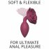 Love to Love Open Roses M - silikoonist anaal dildo (burgundi) 